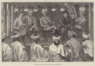 Durbar held during the Looshai Expedition by William Barnes Wollen